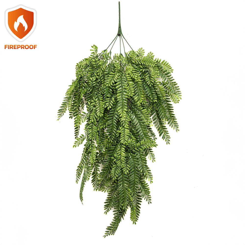 Colgante Helecho 80 cm FIREPROOF - Dekogreen®