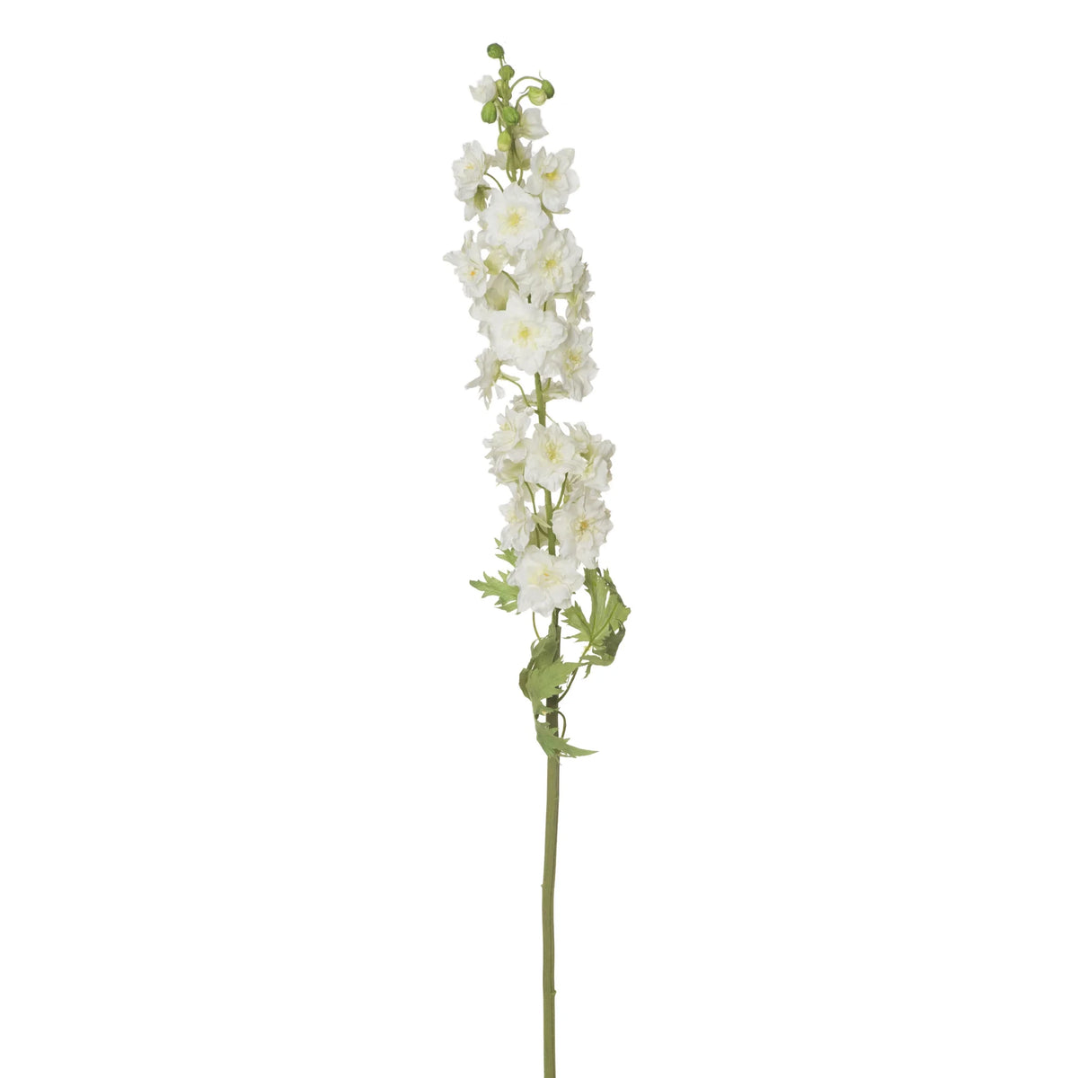 Delphinium artificial de 140 cm, color blanco