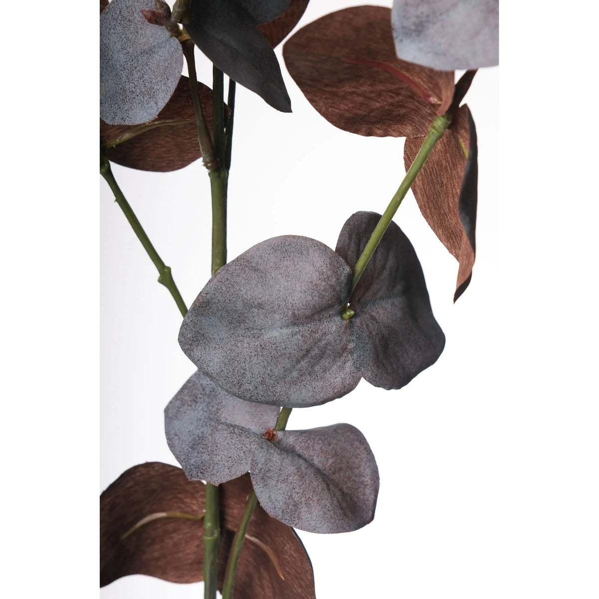 Eucalipto artificial de 87 cm, color burdeos