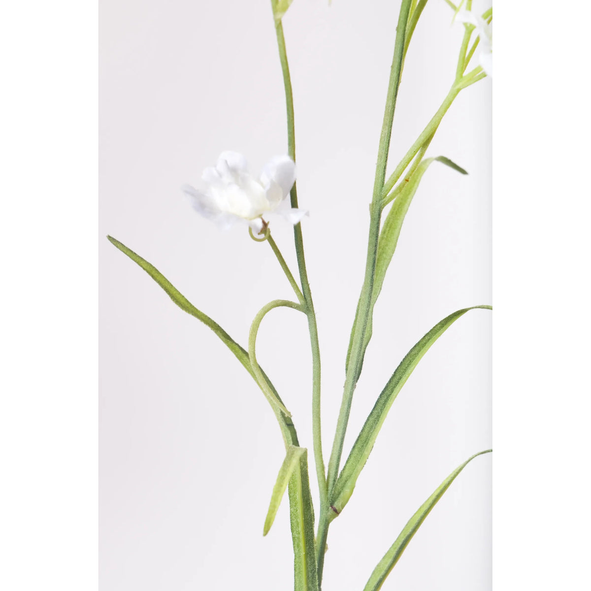 Flor artificial Mini de 77 cm, color blanco