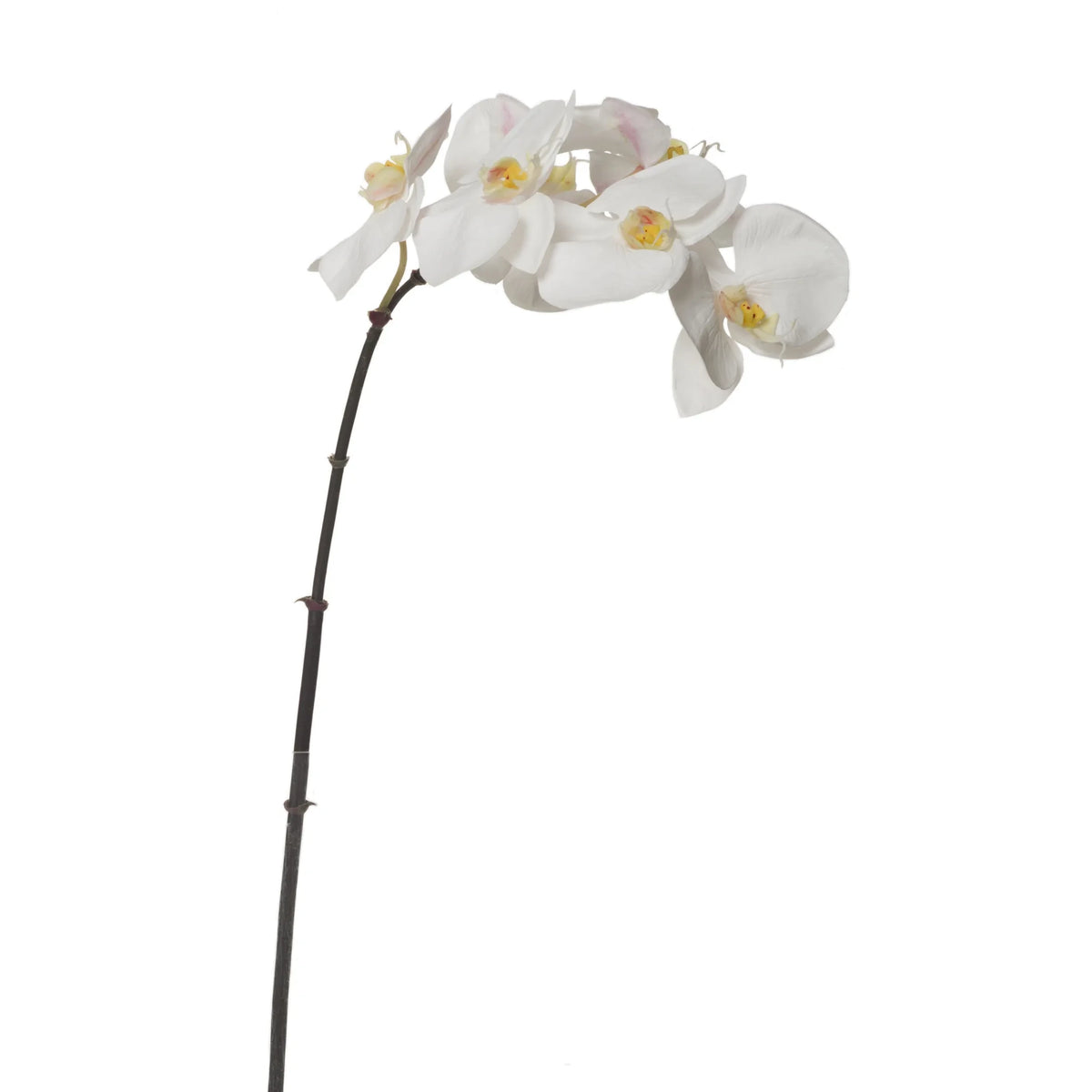 Orquídea artificial de 56 cm, color blanco