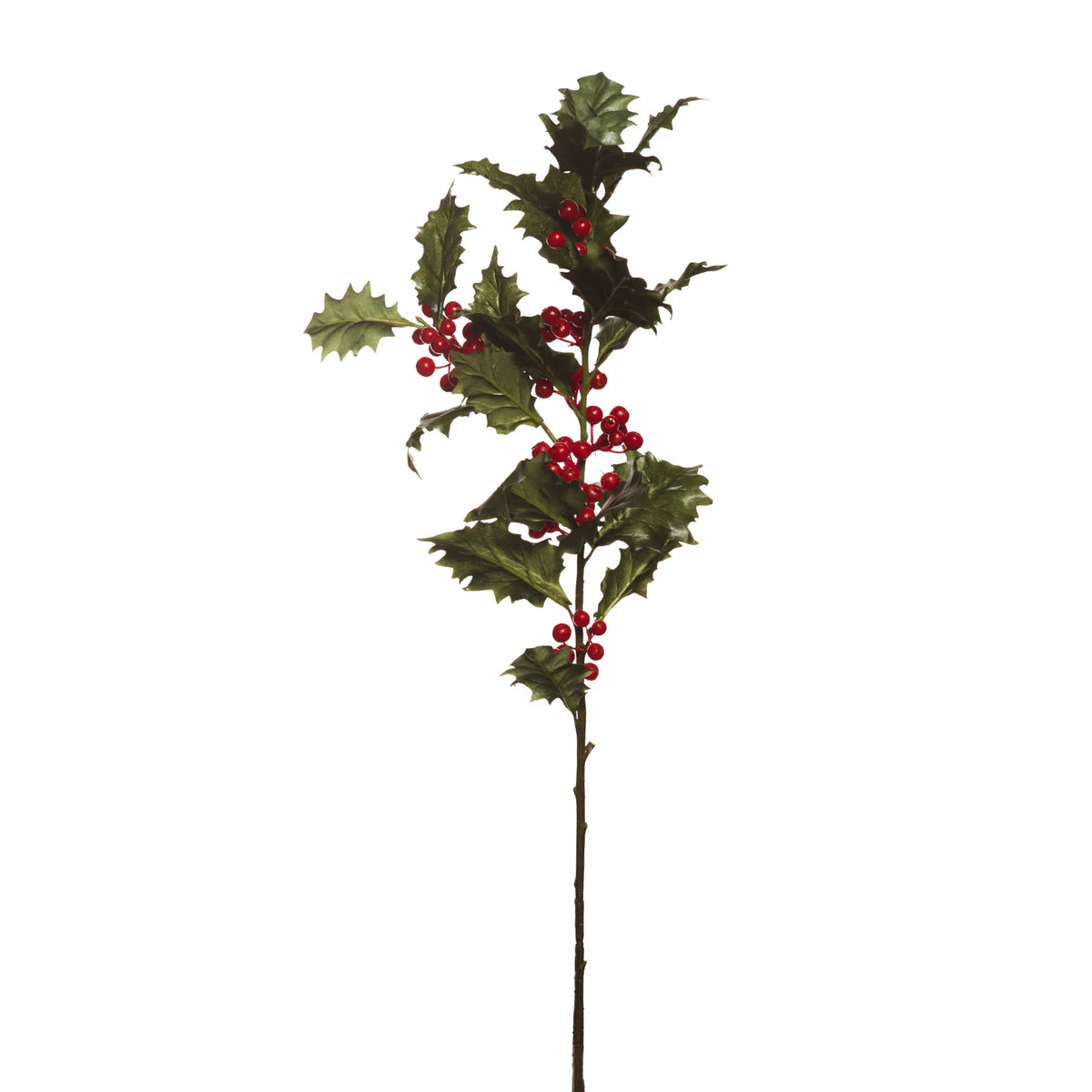 Acebo artificial Grande de 81 cm, color rojo