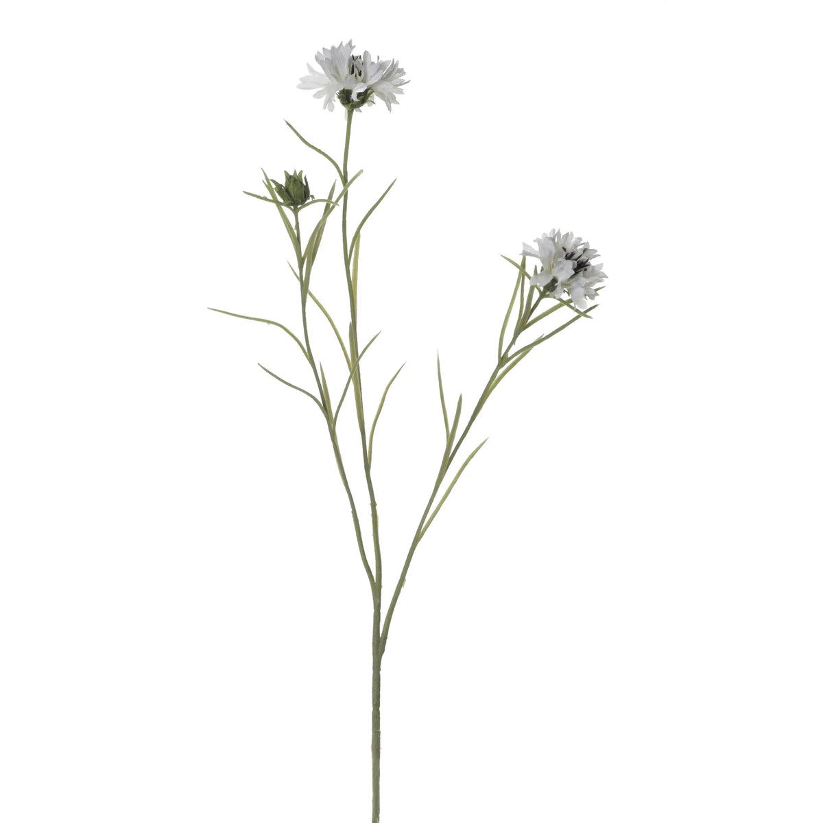 Aciano artificial de 65 cm, color blanco
