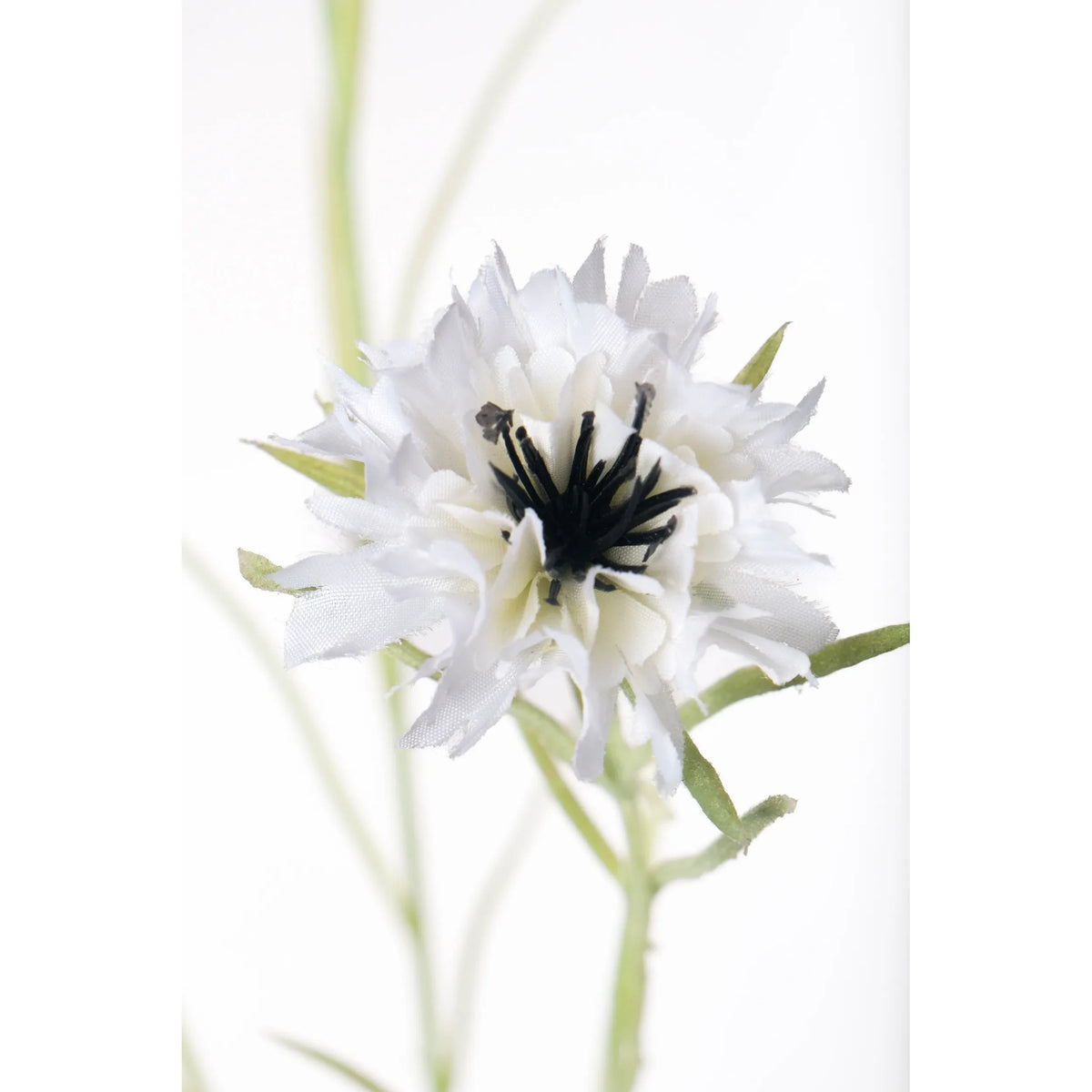Aciano artificial de 65 cm, color blanco