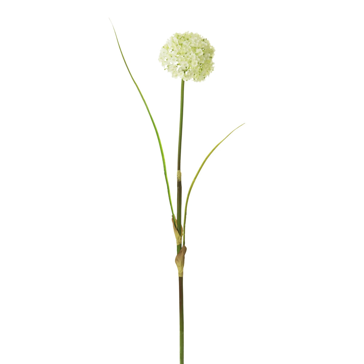 Allium artificial de 80 cm, color blanco