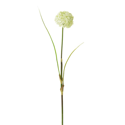 Allium artificial de 80 cm, color blanco