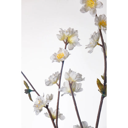Almendro artificial de 100 cm, color blanco