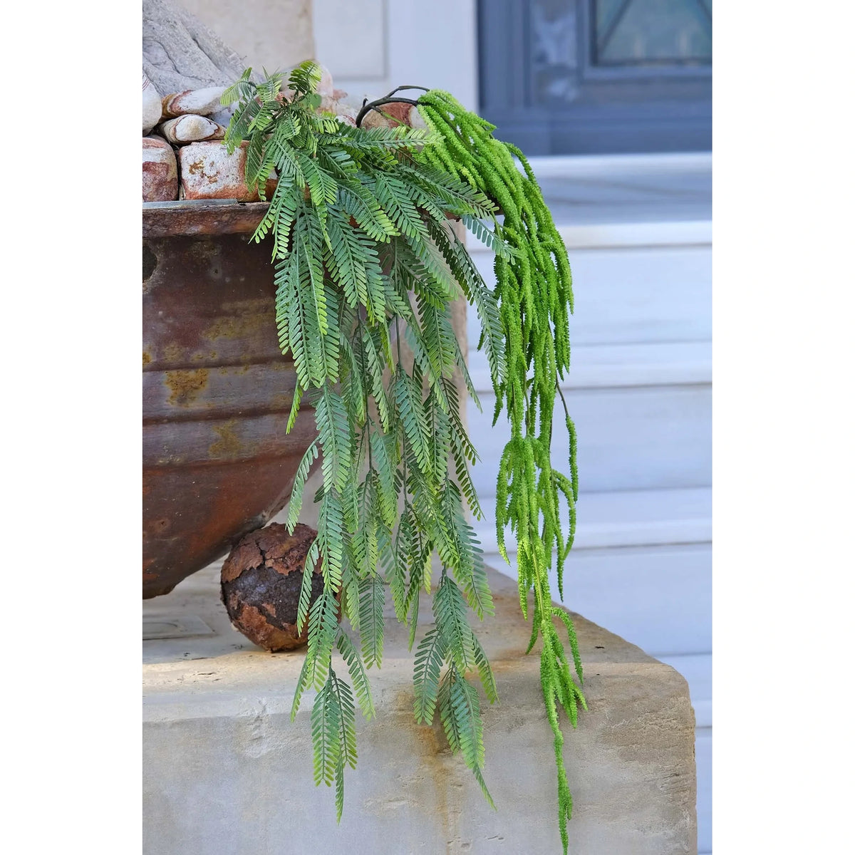 Montaje: amaranthus Caudatus artificial de 104 cm, color verde; las otras piezas no se incluyen