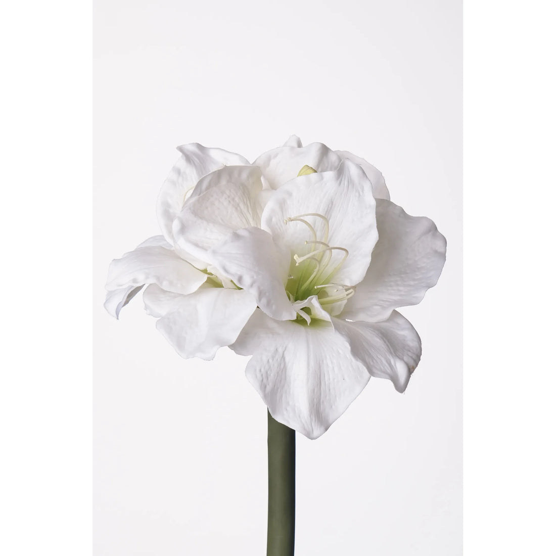 Amarilis artificial de 69 cm, color blanco