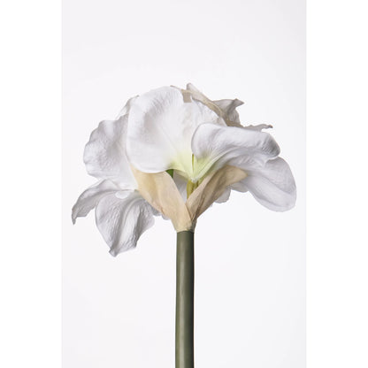 Amarilis artificial de 69 cm, color blanco