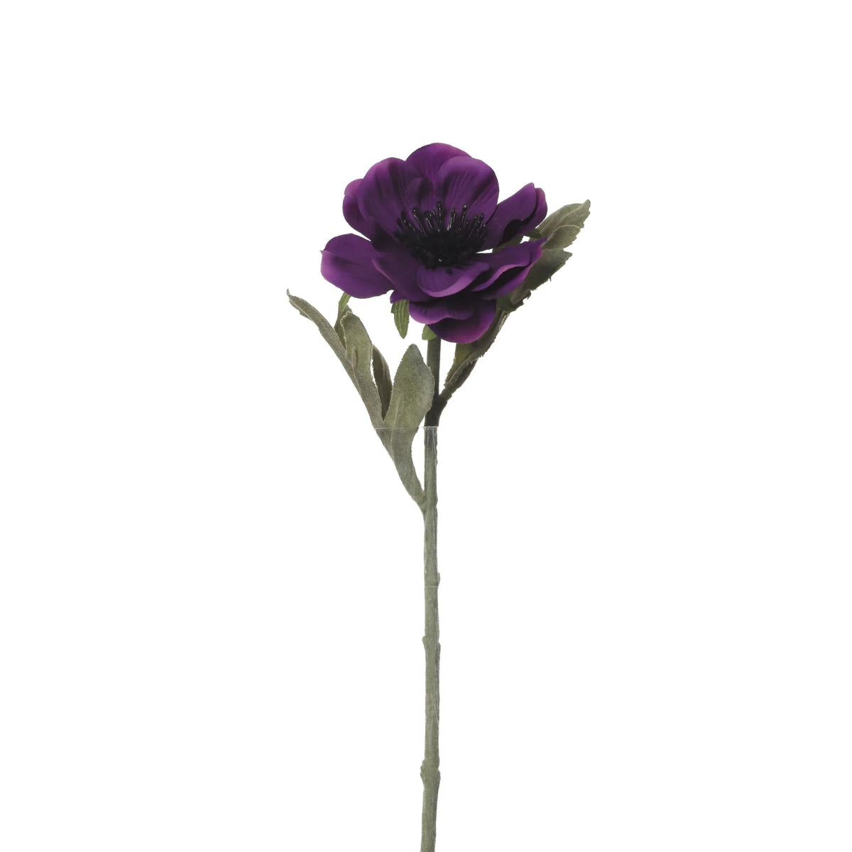 Anémona artificial de 28 cm, color lila