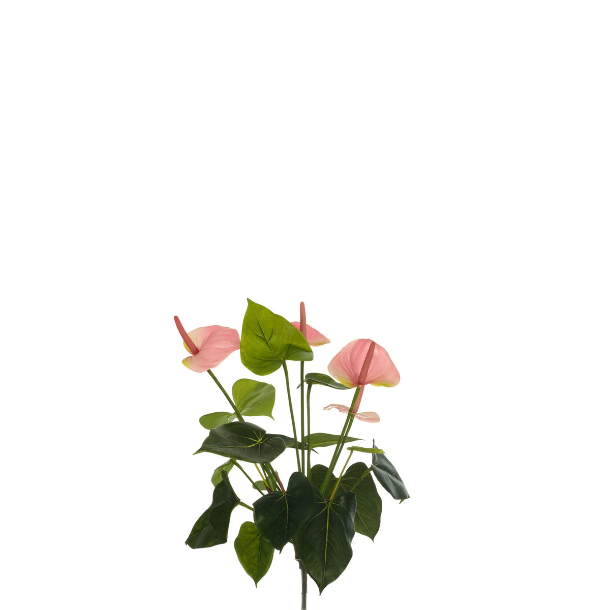 Anturio artificial de 43 cm, color rosa