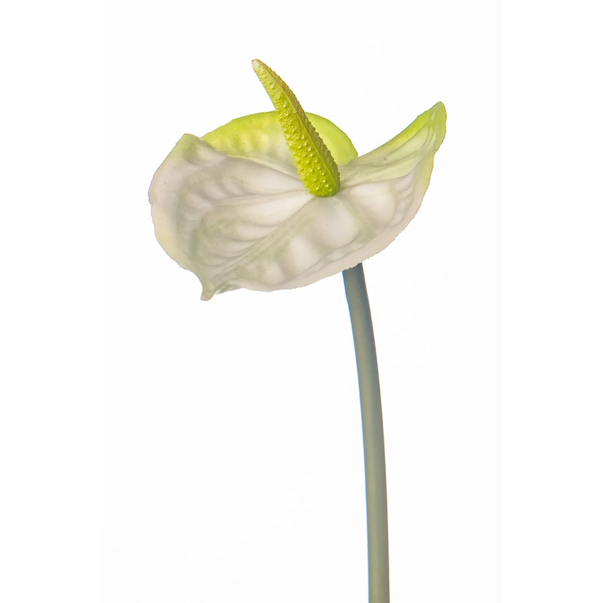 Anturio artificial de 51 cm, color blanco