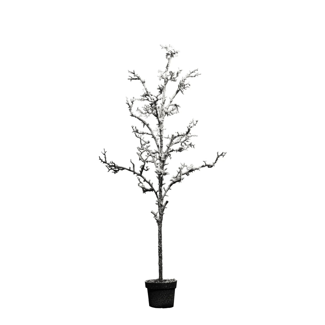 Árbol artificial Nevado Seco de 130 cm, color blanco