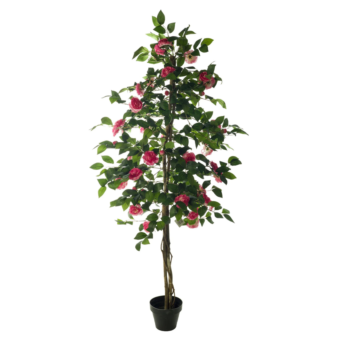 Árbol de Camelia artificial de 180 cm, color rosa