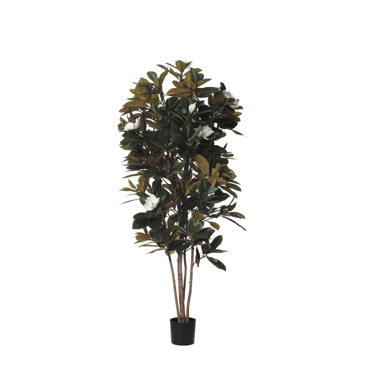 Árbol de Magnolia artificial de 180 cm, color crema