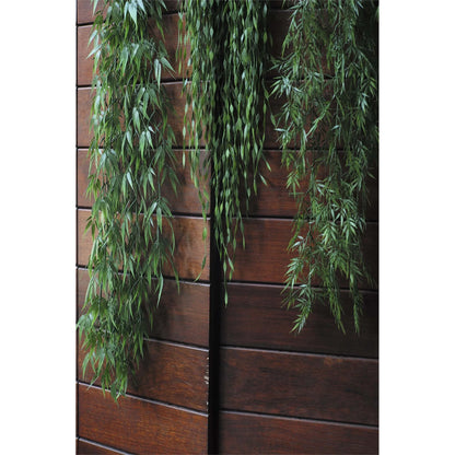 Montaje: bambú artificial Colgante de 86 cm, color verde; las otras piezas no se incluyen