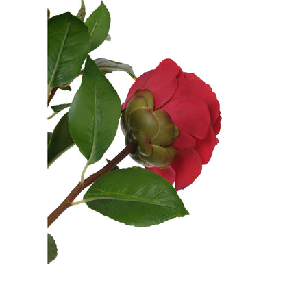 Camelia artificial de 61 cm, color ciclamen