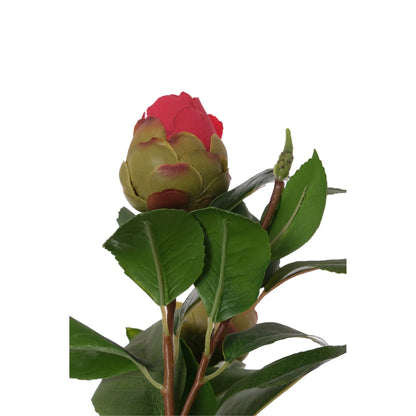 Camelia artificial de 61 cm, color ciclamen