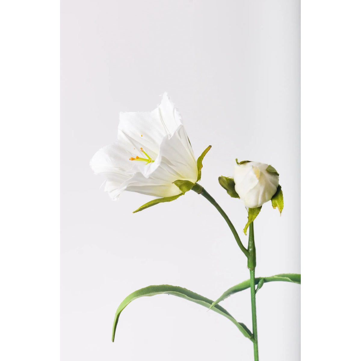 Campanilla artificial de 60 cm, color blanco
