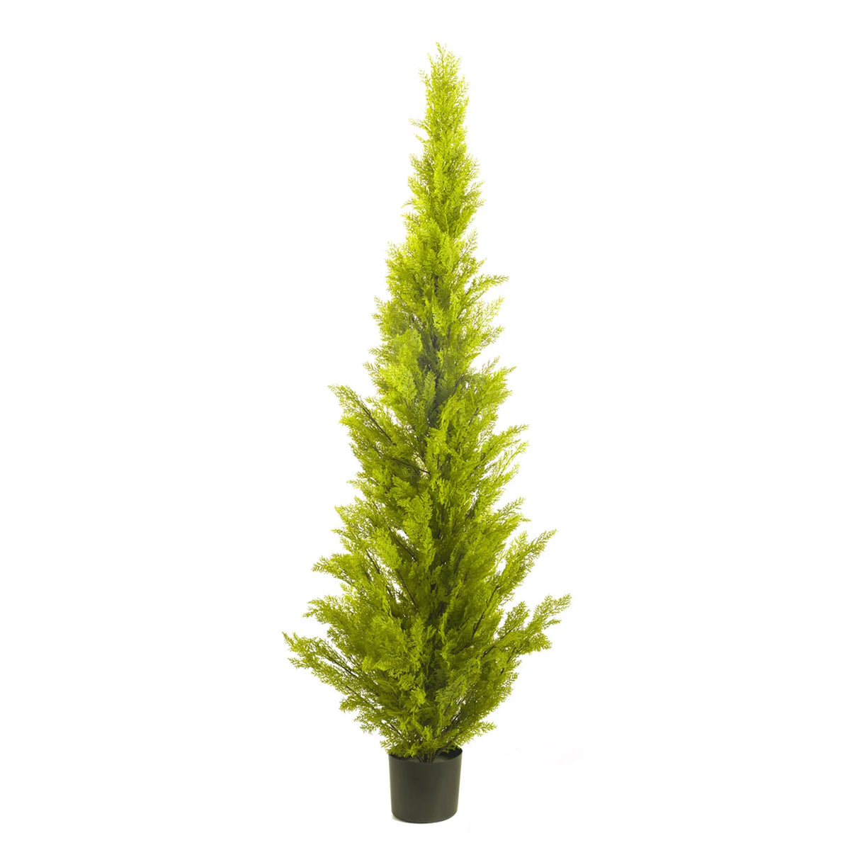 Ciprés artificial de 182 cm, color verde pálido
