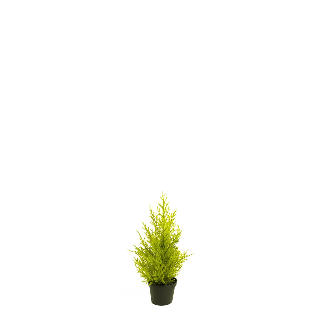 Ciprés artificial de 32 cm, color verde pálido