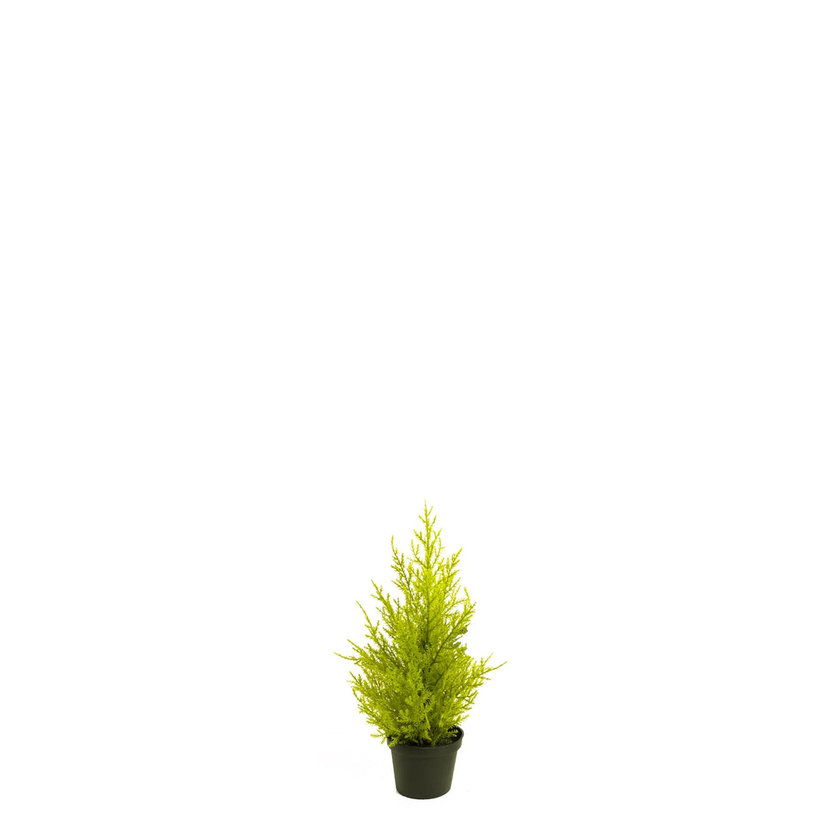 Ciprés artificial de 32 cm, color verde pálido