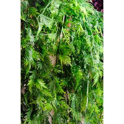 Ciprés artificial Colgante de 92 cm, color verde