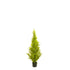 Ciprés Cedro artificial de 120 cm, color verde pálido