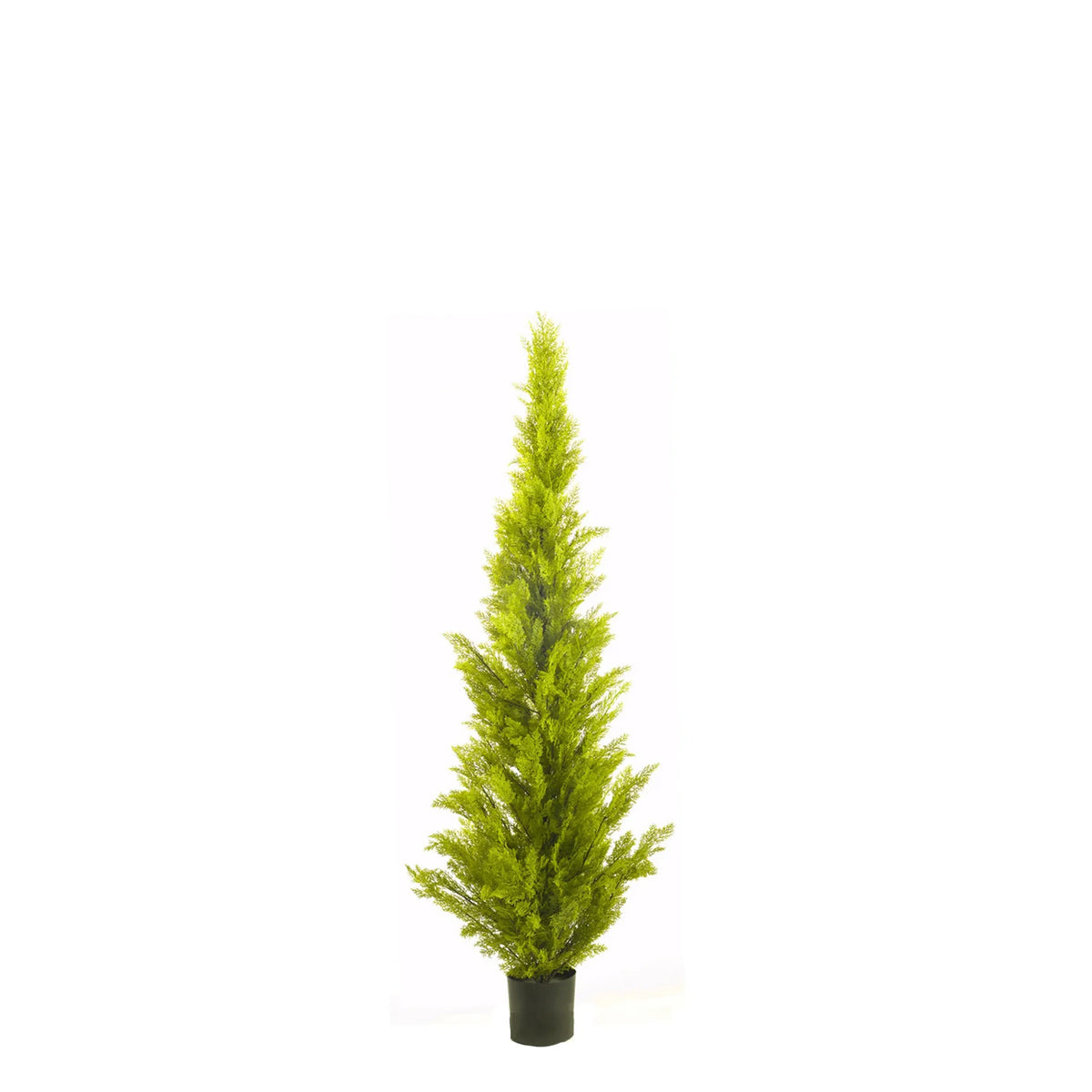 Ciprés Cedro artificial de 150 cm, color verde pálido