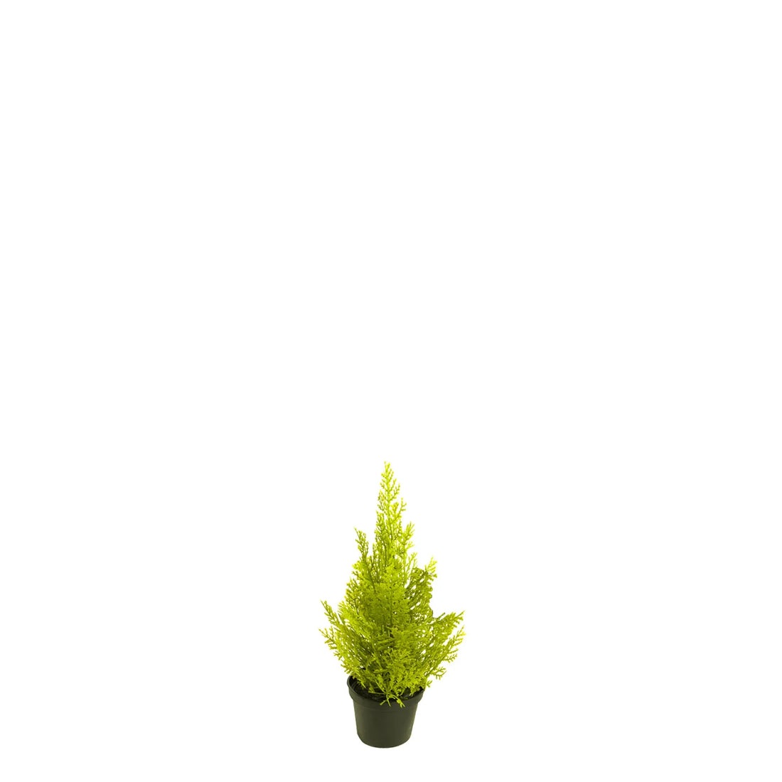 Ciprés Cedro artificial de 32 cm, color verde pálido