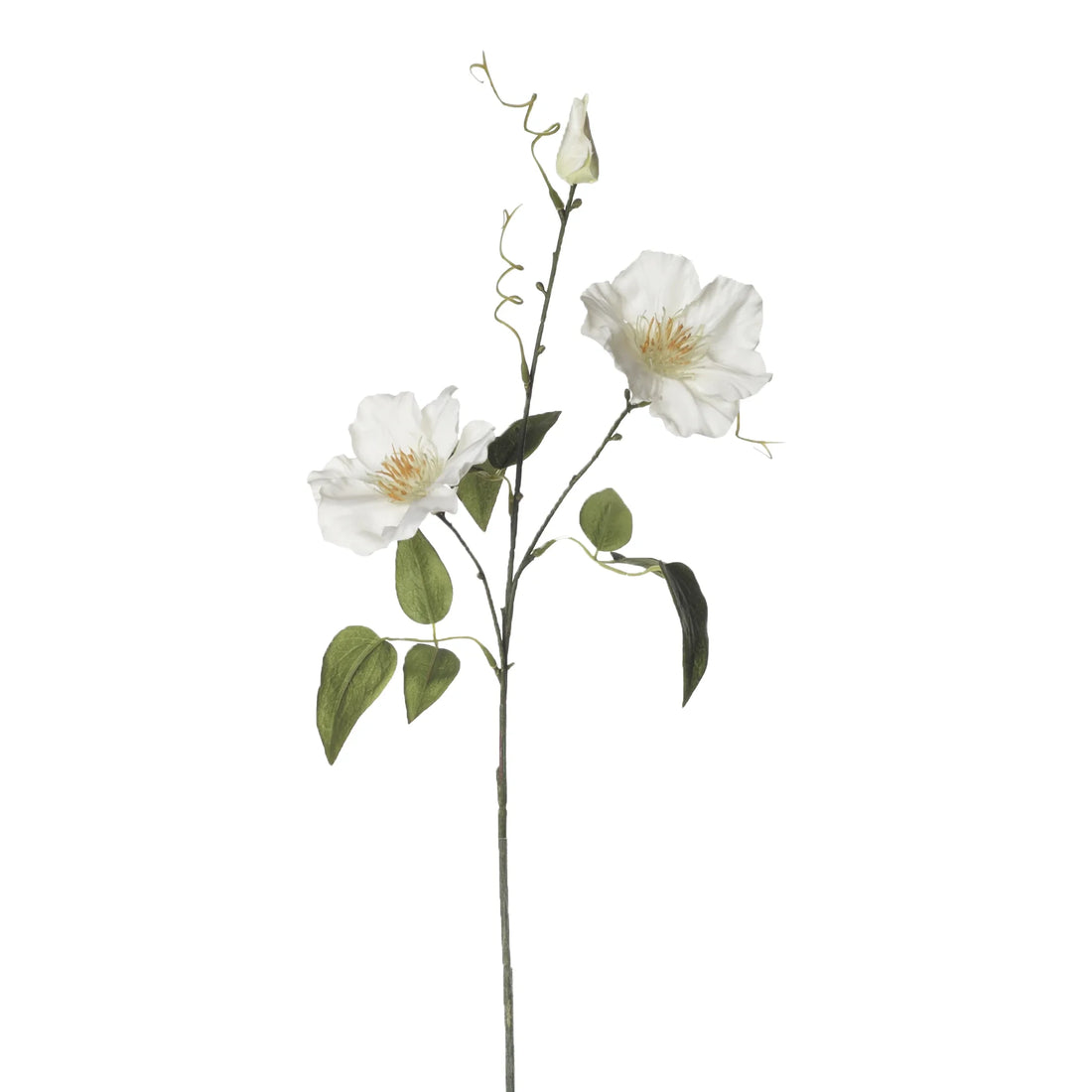 Clemátide artificial de 59 cm, color blanco