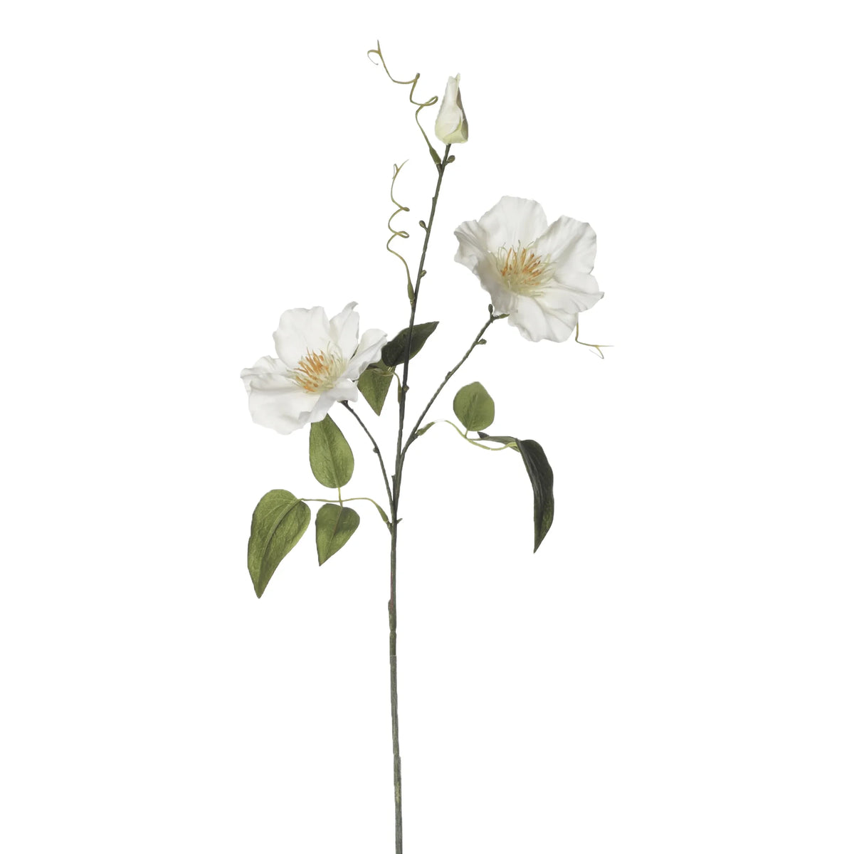 Clemátide artificial de 59 cm, color blanco