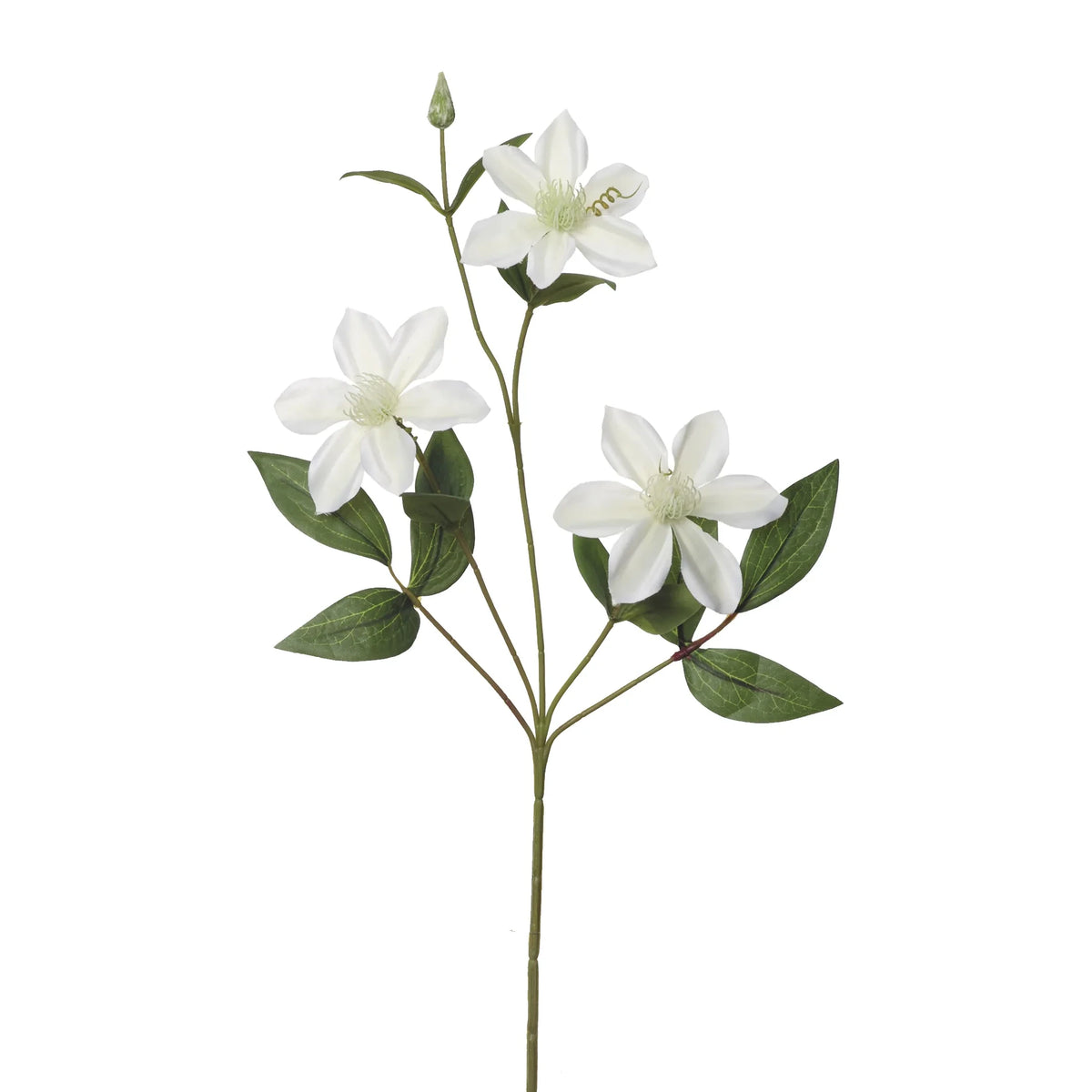 Clemátide artificial de 60 cm, color blanco