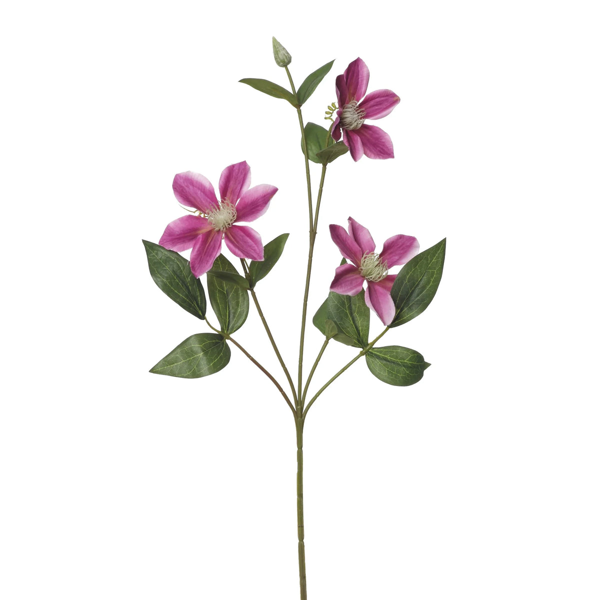 Clemátide artificial de 60 cm, color rosa