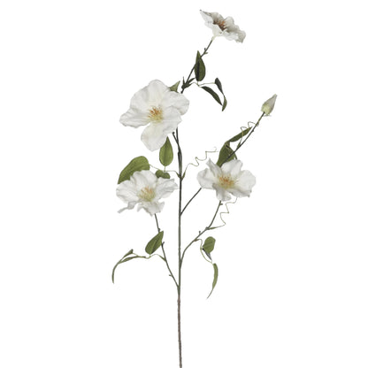 Clemátide artificial de 82 cm, color blanco