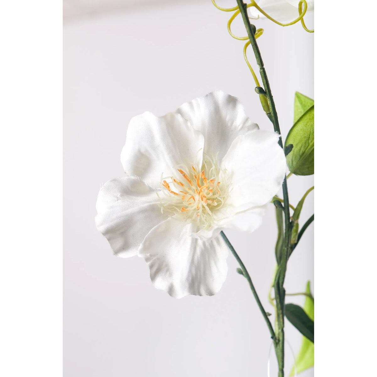Clemátide artificial de 82 cm, color blanco