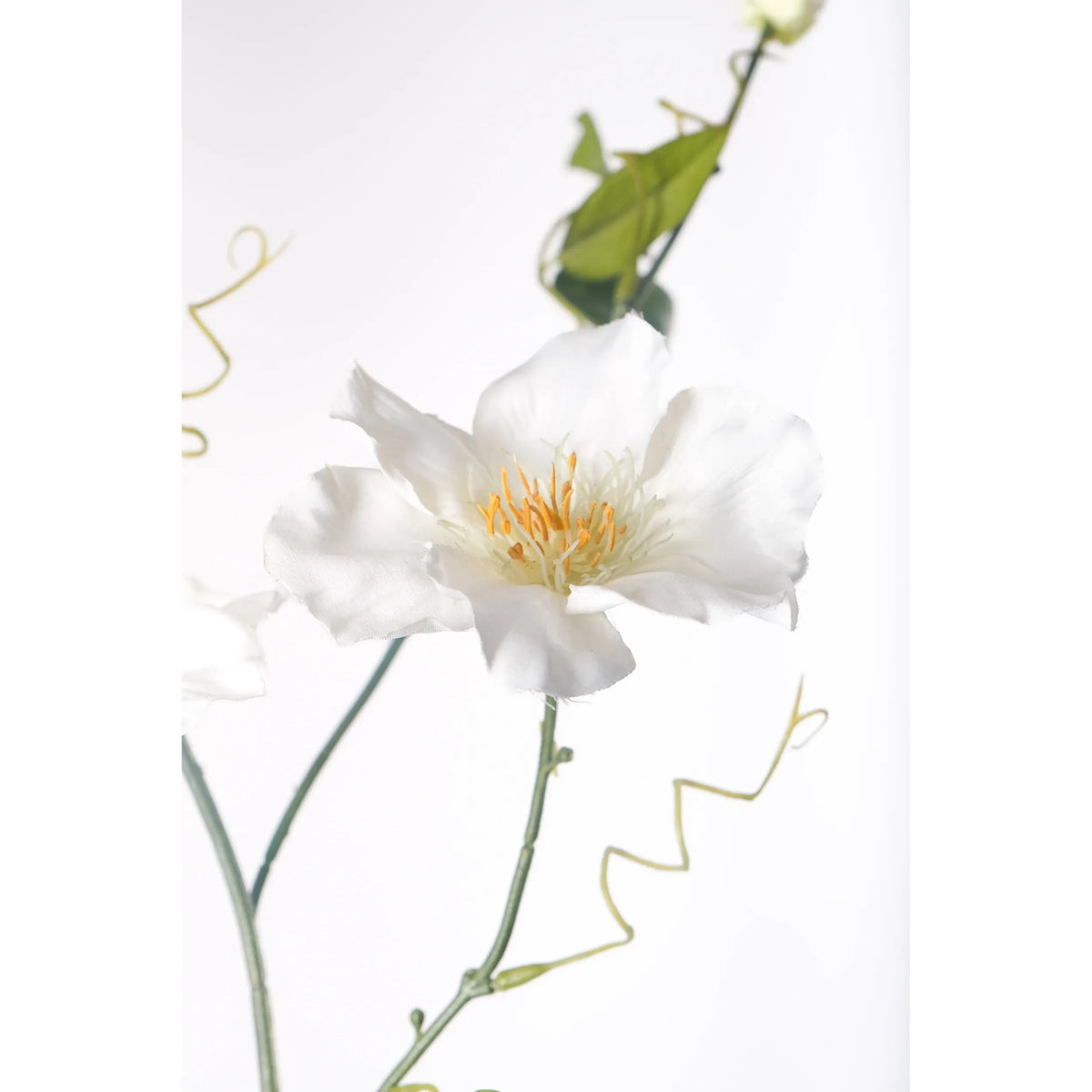 Clemátide artificial de 82 cm, color blanco