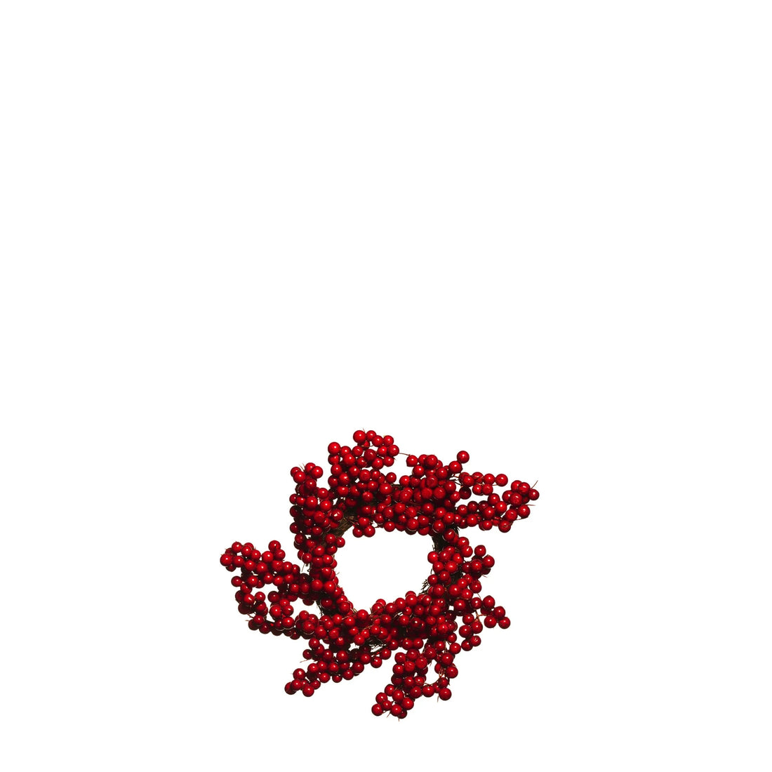 Corona de Bayas artificial de 36 cm, color rojo
