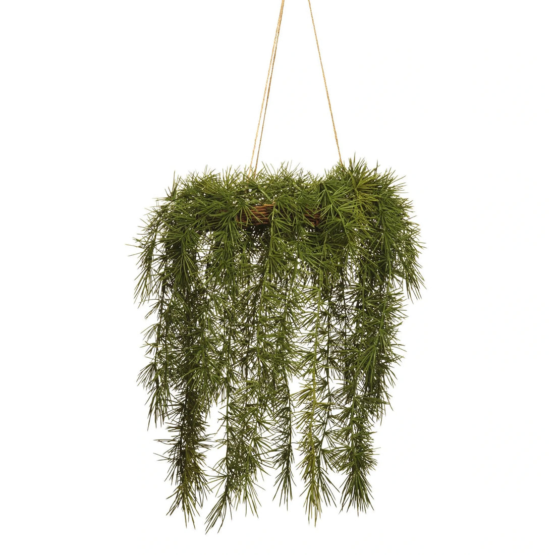 Corona de Pino Nórdico artificial Colgante de 45 cm, color verde
