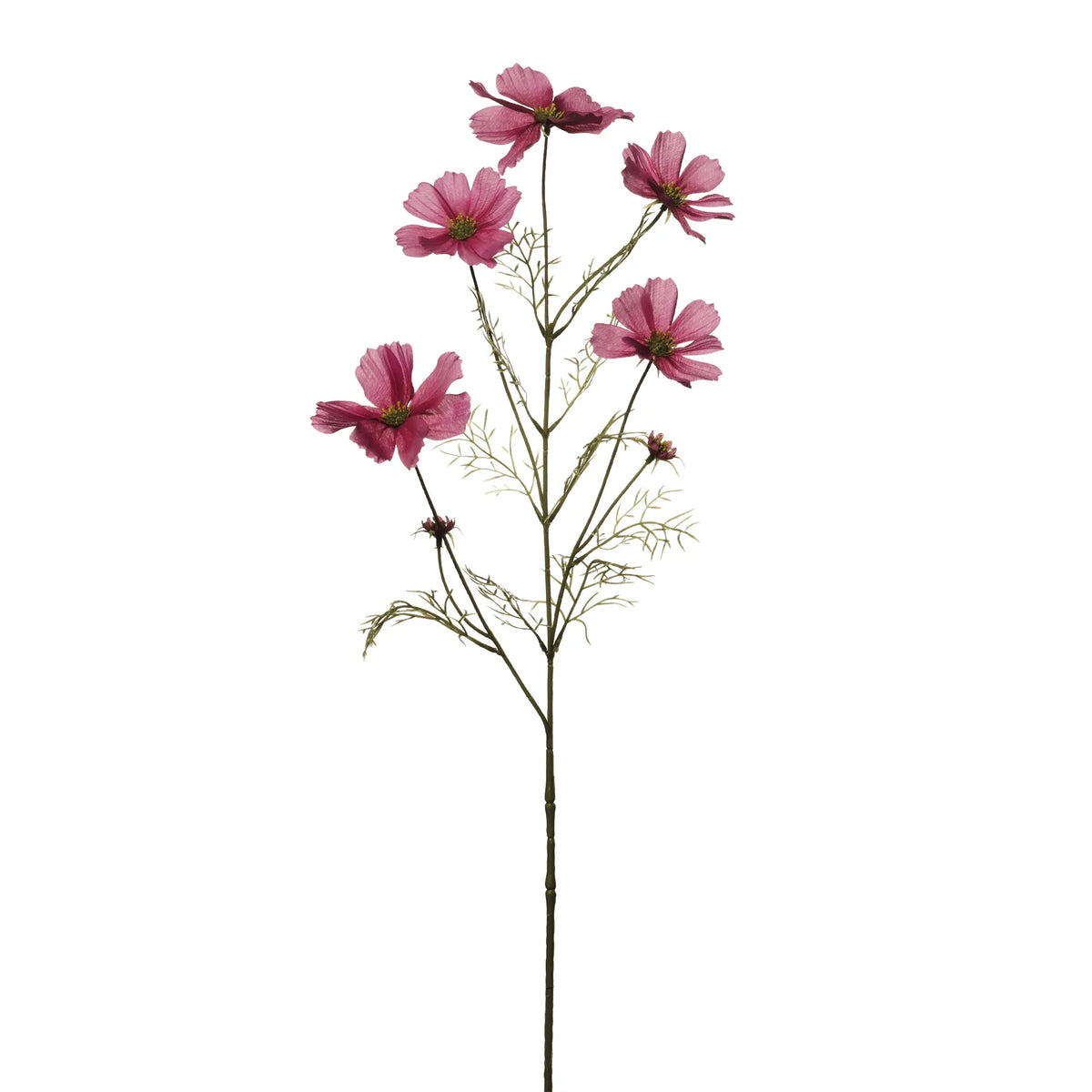 Cosmos artificial de 78 cm, color púrpura