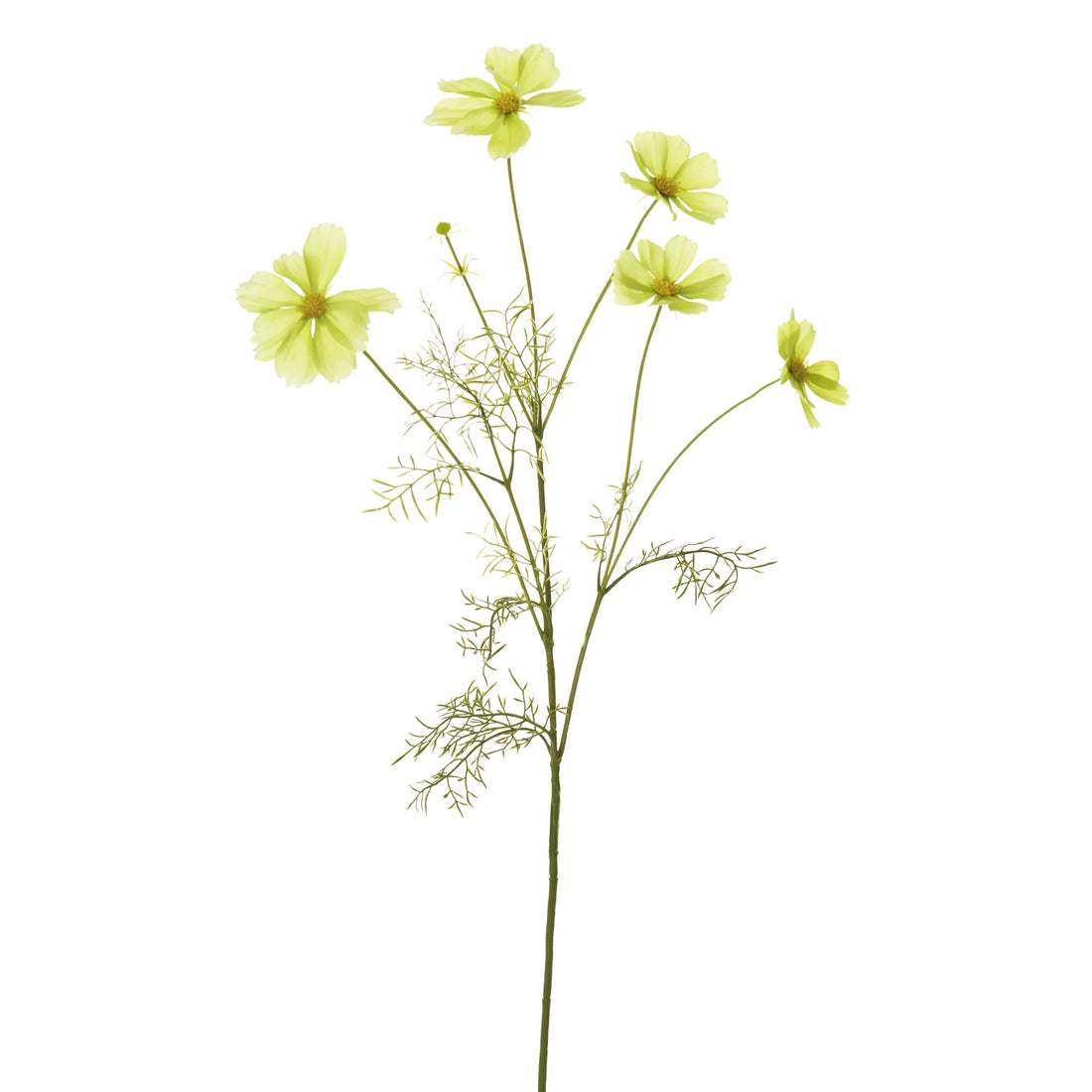 Cosmos artificial de 89 cm, color verde