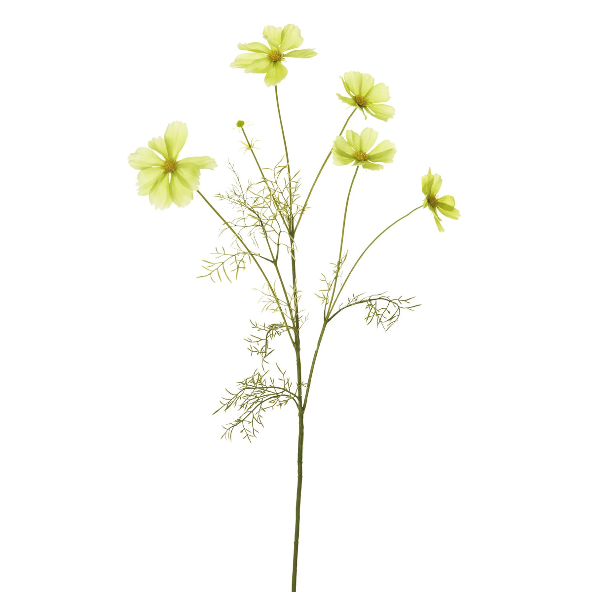 Cosmos artificial de 89 cm, color verde
