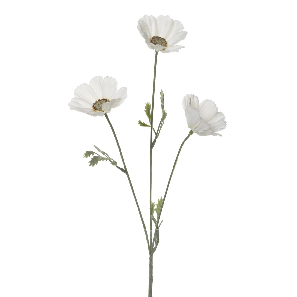 Cosmos artificial Blanco de 50 cm, color blanco