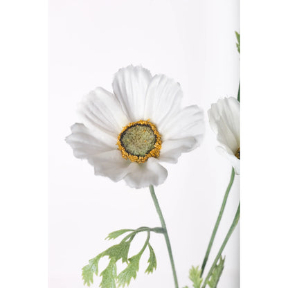 Cosmos artificial Blanco de 50 cm, color blanco