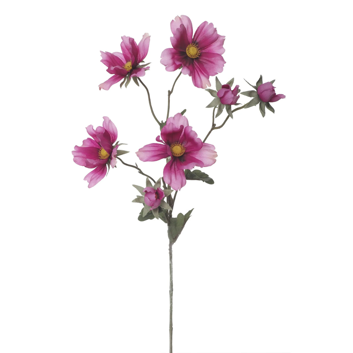 Cosmos artificial Ciclamen de 50 cm, color ciclamen