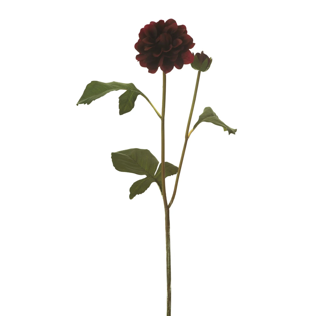 Dalia artificial de 42 cm, color burdeos