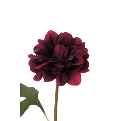 Dalia artificial de 42 cm, color burdeos