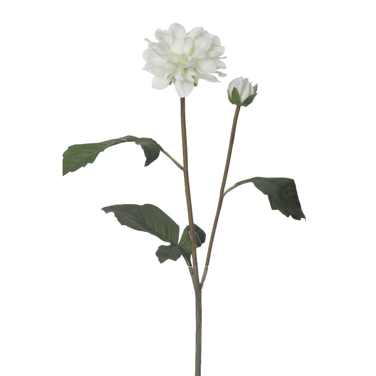 Dalia artificial de 42 cm, color crema