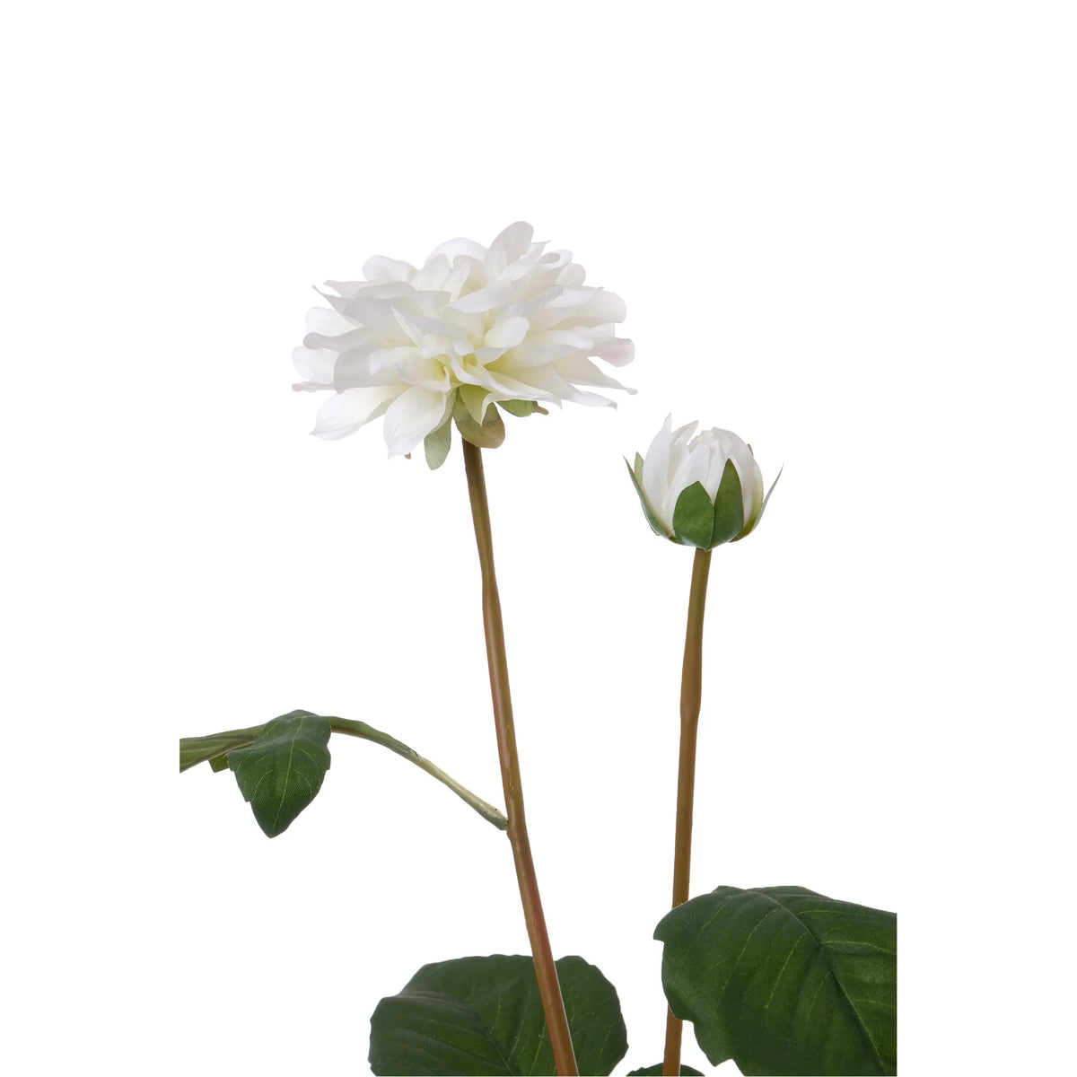 Dalia artificial de 42 cm, color crema